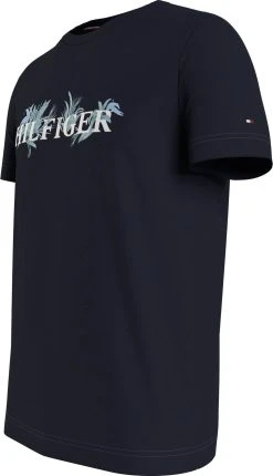 Tommy Hilfiger Miesten T-Paita PALM FLORAL TEE Sininen Kuosi -Makia kauppa tommy hilfiger miesten t paita palm floral tee sininen kuosi 3 scaled