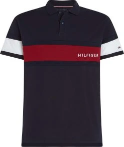 Tommy Hilfiger Pikeepaita, COLOURBLOCK PLACEMENT REG POLO Tummansininen
