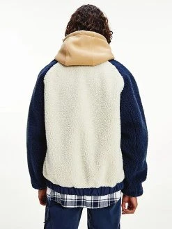 Tommy Jeans Miesten Kääntötakki REVERSIBLE SHERPA JACKET-TTT Luonnonvalkoinen -Makia kauppa tommy jeans miesten kaantotakki reversible sherpa jacket ttt luonnonvalkoinen 3