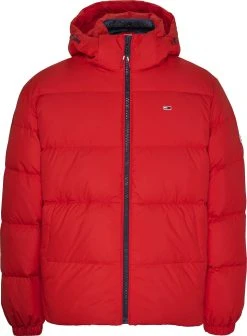 Tommy Jeans Miesten Untuvatakki, K ESSENTIAL DOWN JACKET Punainen
